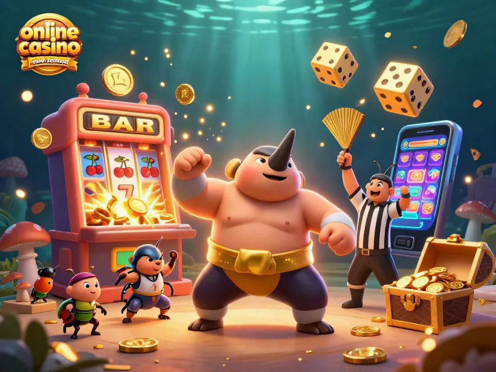 Experience the thrill of online casino bonuses in New Zealand while a beetle champion stomps gold coins!